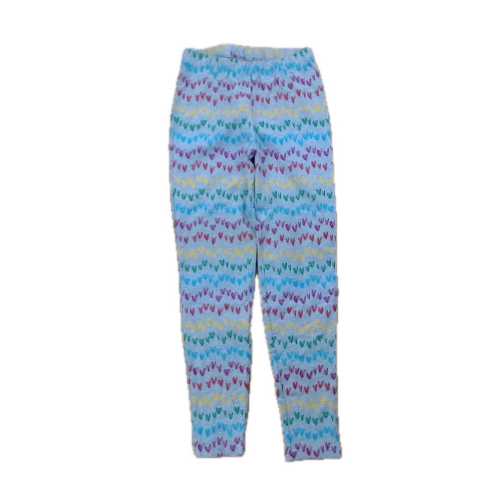 Mightly Girls Gray Hearts Leggings size: 8 Years